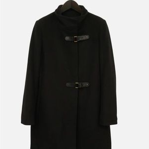 Lauren Ralph Lauren Wool Black Collar Coat